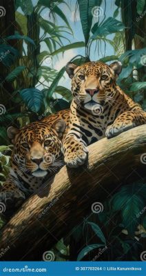  Jaguar: L’incarnation féline du pouvoir nocturne s’illustrant avec grâce dans la jungle luxuriante!